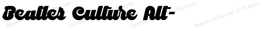 Beatles Culture Alt字体转换